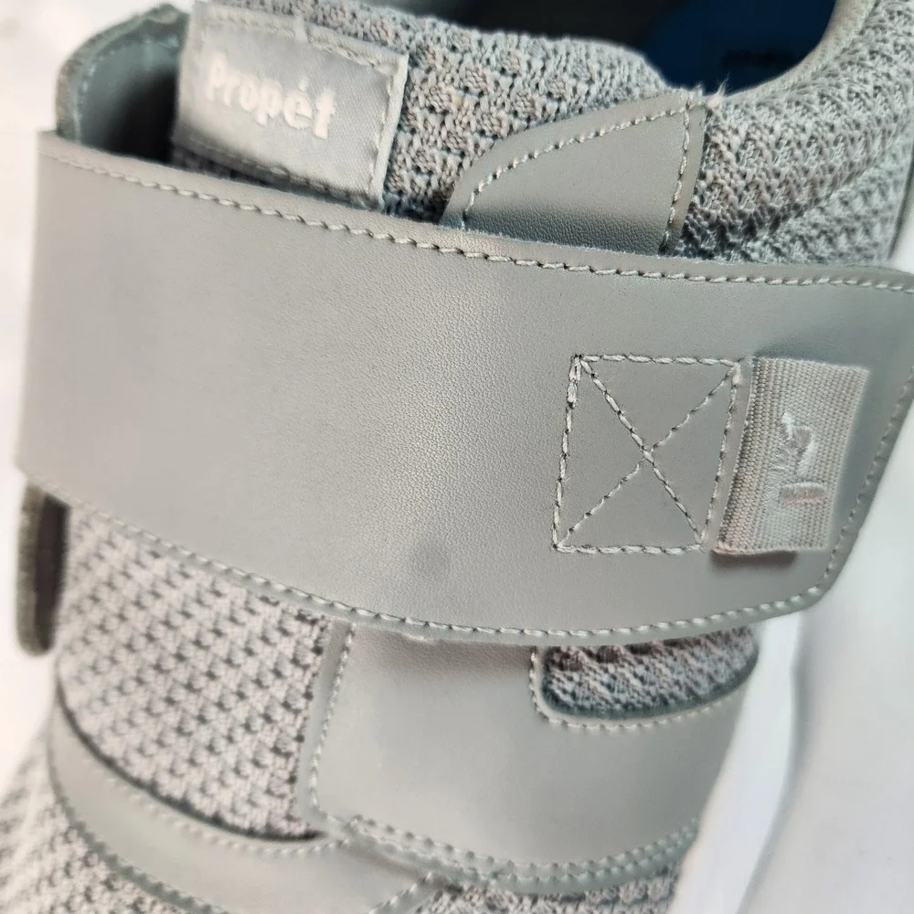 Propet Stability X Strap Gray White Walking Sneakers Mens Size 16X 3E Extra Wide